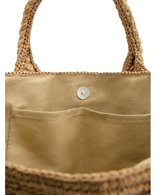 IBELIV Natural Rary Tea Raffia Bag