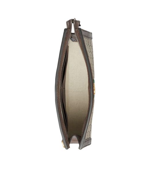 Gucci Gray Ophidia Gg Pouch Medium Size for men