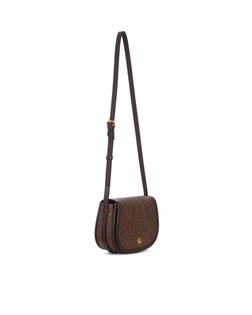 Etro White Paisley Pattern Shoulder Bag