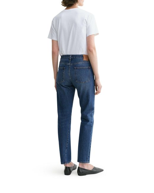 Totême Blue Twisted Seam Denim Worn