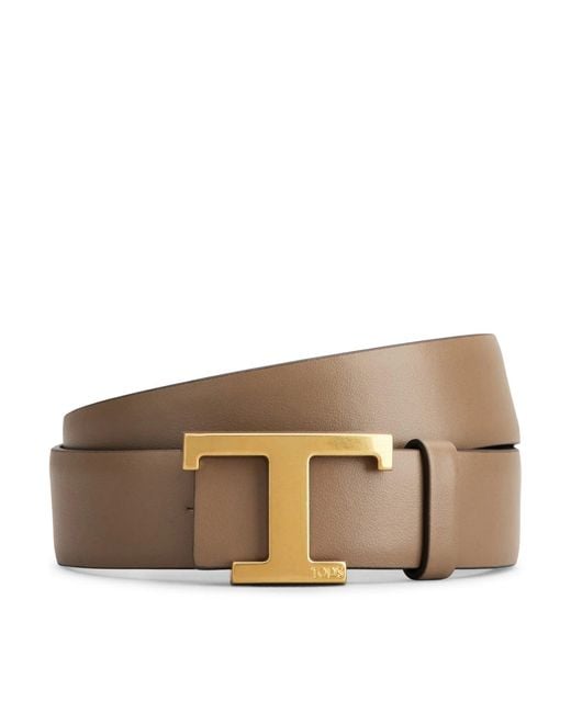 Tod's Black Timeless Reversible Leather Belt