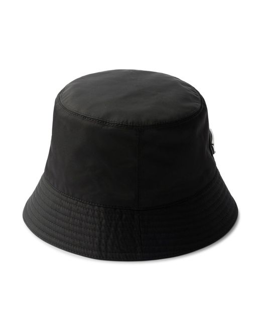Prada Black Re-Nylon Textil Hat for men