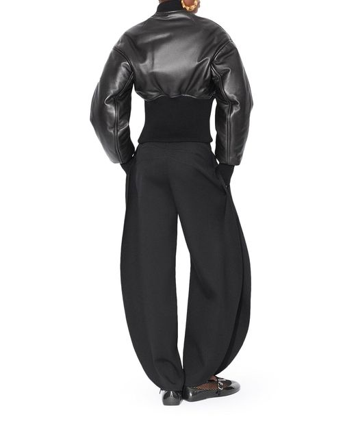 Alaïa Blue Petal Wool Trousers