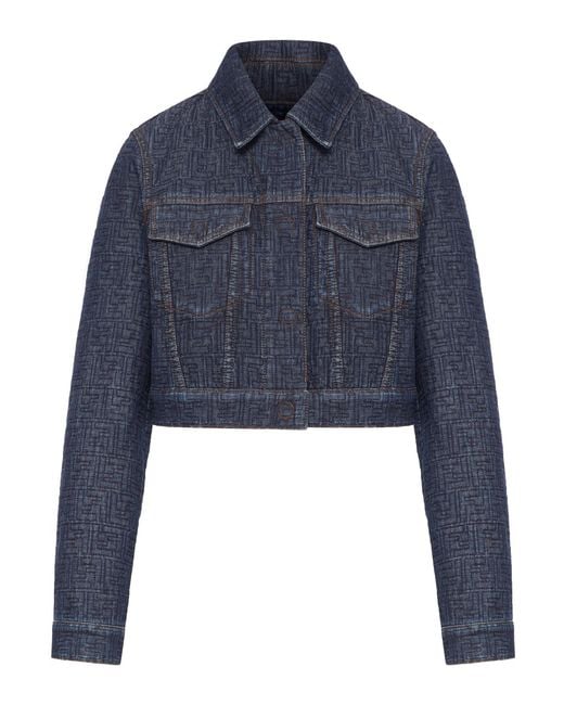 Fendi Blue Ff Denim Jacket