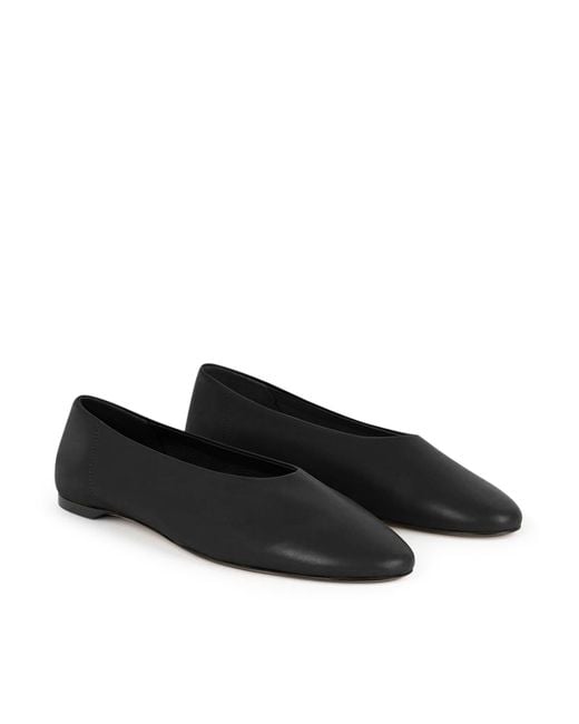 Totême Black Nappa Slip Ballet Flat
