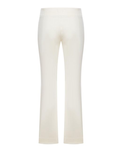 Etro White High-Waisted Trousers
