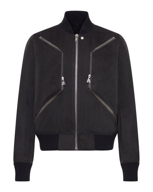 Rick Owens Black Padded Heizer Bomber Jacket for men