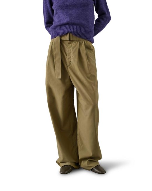Soeur Green Cole Wide-Fit Trousers