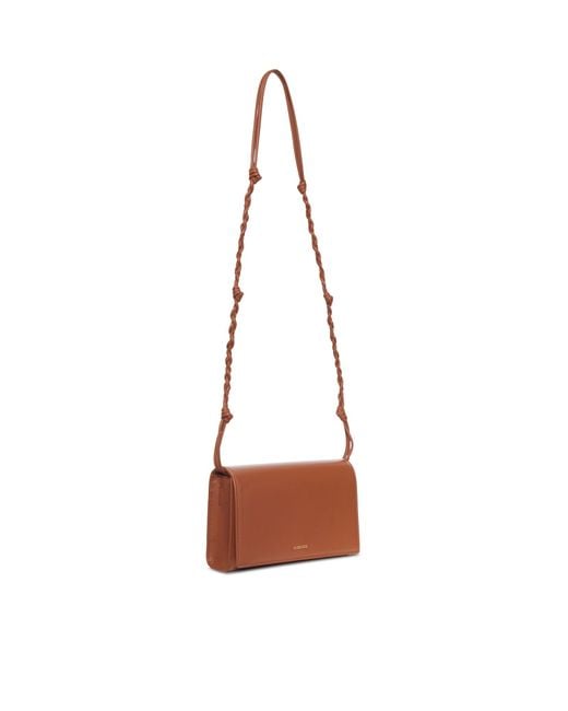 Jil Sander White Tangle Wallet With Shoulder Strap