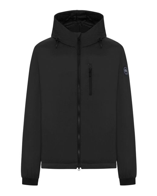 Canada Goose Black Lodge Label Hooded Jacket for men