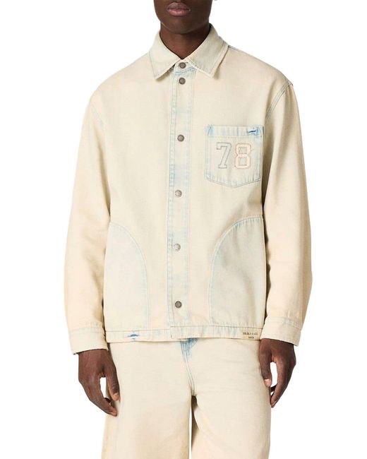 Golden Goose Deluxe Brand Natural Sand Denim Work Jacket for men