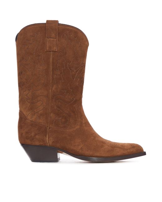 Buttero Brown Flee Suede Boots