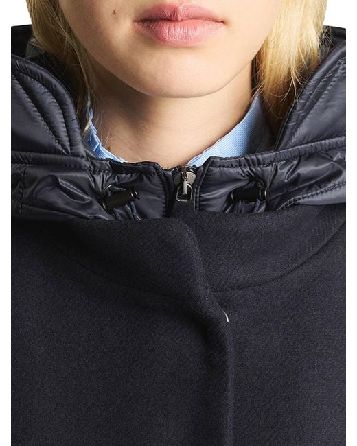 Fay Blue Toggle Coat Cape