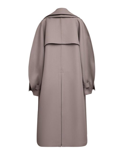 Alaïa Brown Wool And Viscose Trench