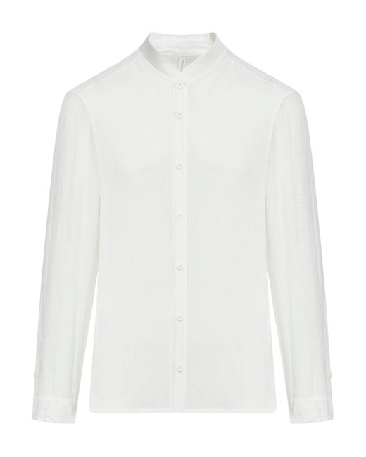 Transit White Shirt In Linen for men