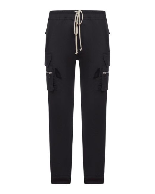 Mastodon cargo in cotone di Rick Owens in Black da Uomo