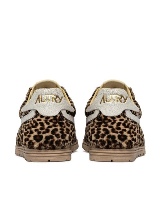 Autry Brown Windspin Suede Sneakers