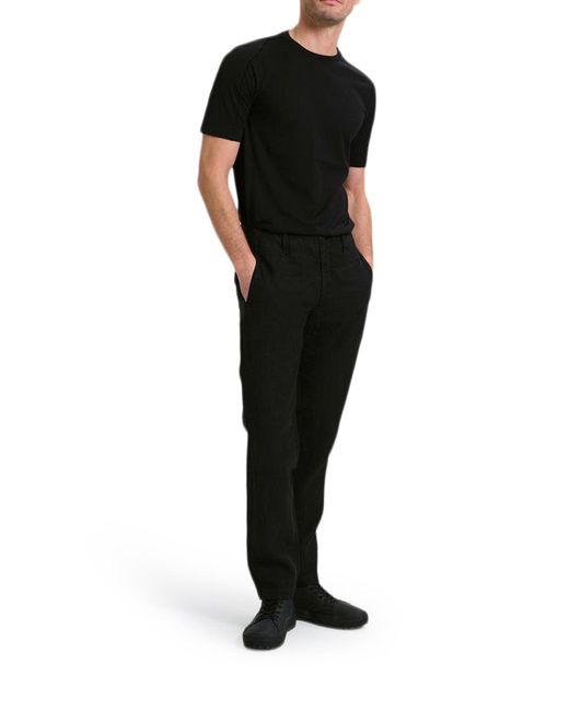 Transit Blue Regular-Fit Linen Trousers for men