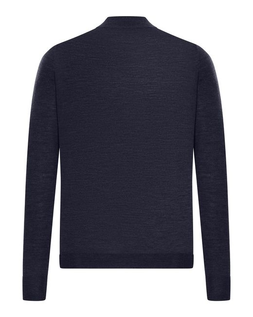 Nome G Blue Wool Turtleneck for men