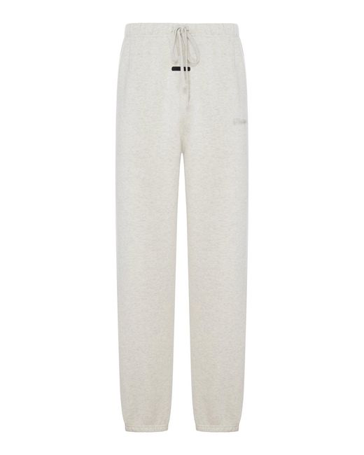 Fear Of God White Classic Signature Cotton Blend Sweatpants for men