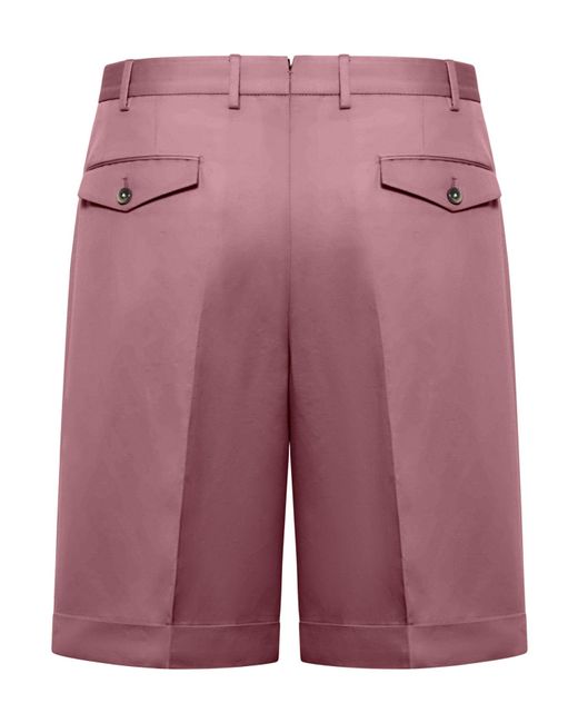 PT Torino Purple Tailored Bermuda Shorts for men