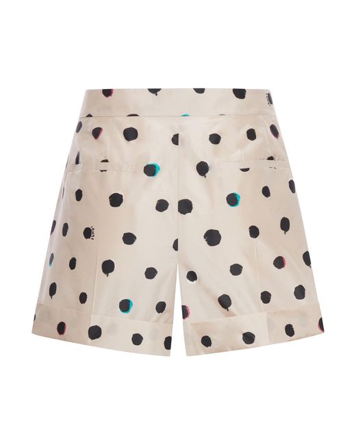 Fendi Natural Polka Dot Moth Shorts