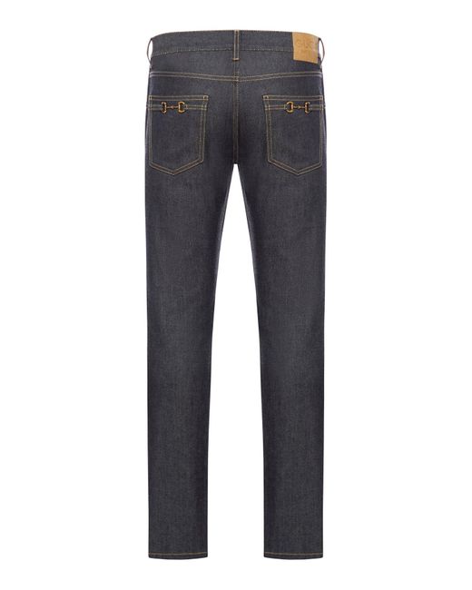 Gucci Blue Tapered Rinsed Denim Pants for men