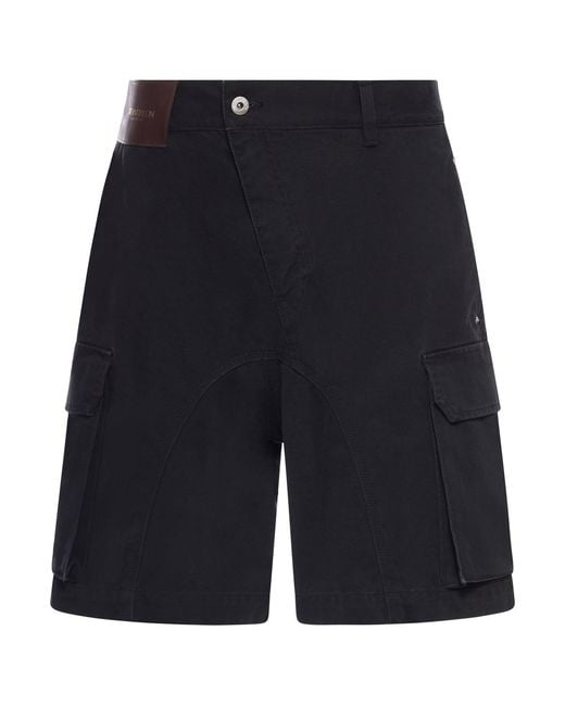 J.W. Anderson Blue J.W.Anderson Twisted Cotton Shorts for men