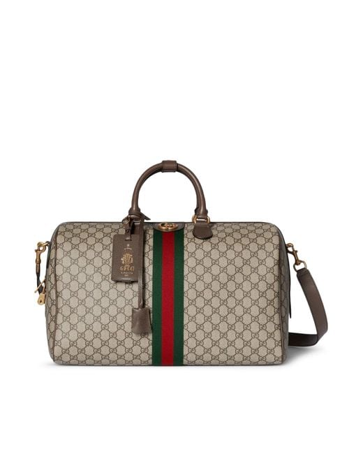 Gucci Brown Savoy Medium Size Duffle Bag for men