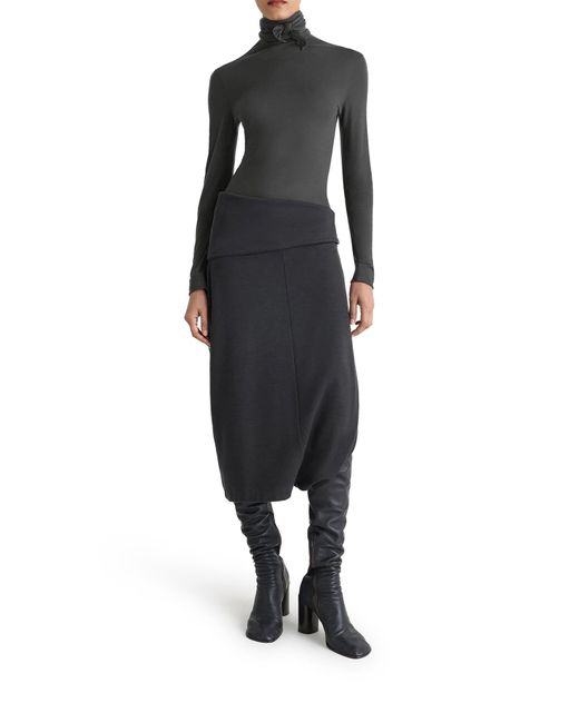 Lemaire Purple Scarf Sweater With Patches