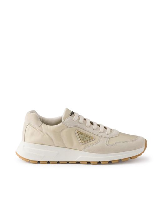 Prada White Prax 01 Sneakers for men