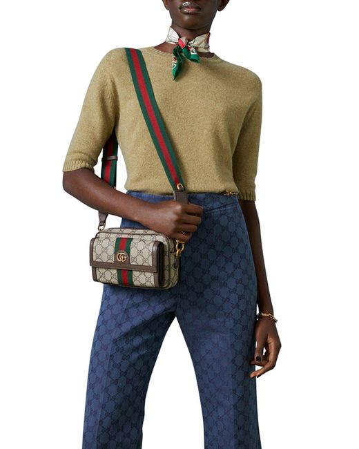 Gucci Brown Ophidia Mini Bag Gg for men