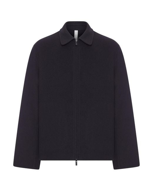 Hevò Blue Verdemare Wool Coat for men