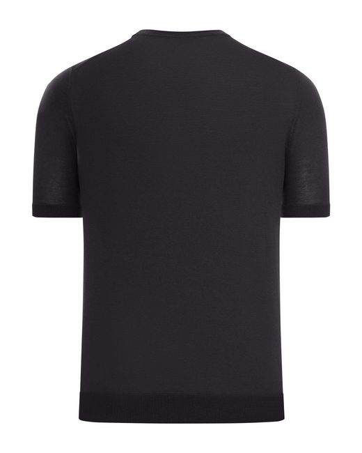 Nome G Black Short-sleeved Sweater for men