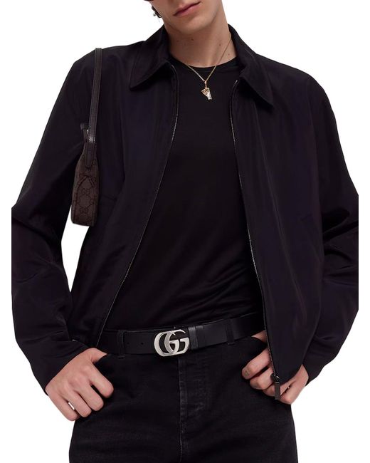 Gucci White Reversible Gg Marmont Cut Belt for men