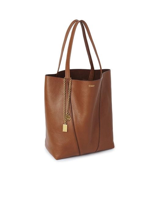 Chloé Brown Chloã Spin Tote Bag