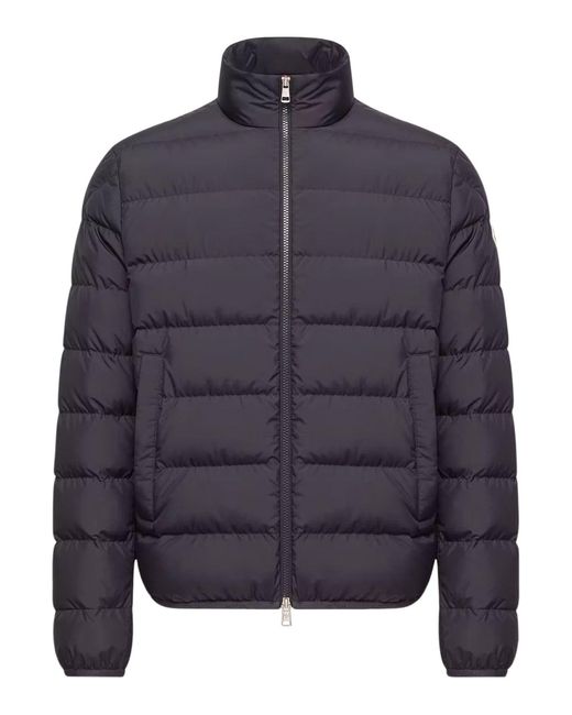 Moncler Blue Baudinet Short Down Jacket for men