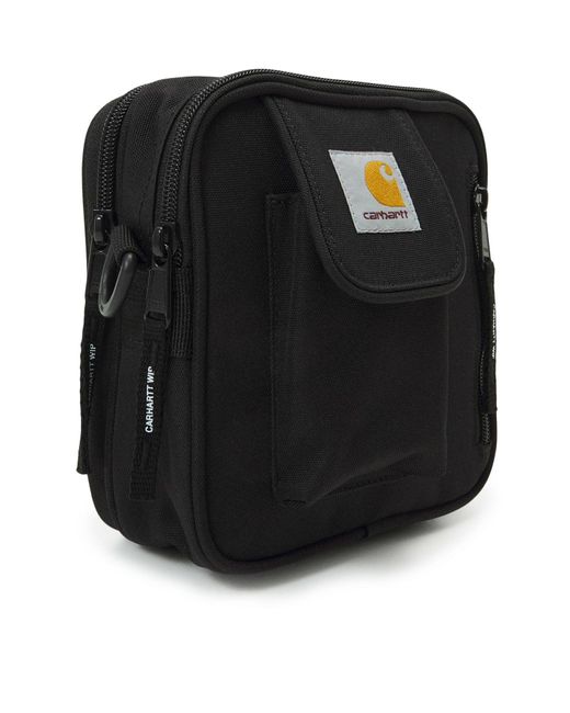 Carhartt Black Essentials Small Shoulder Bag In Recycled Nylon for men