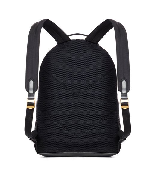Zaino in nylon con inserti in pelle di Tom Ford in Black da Uomo