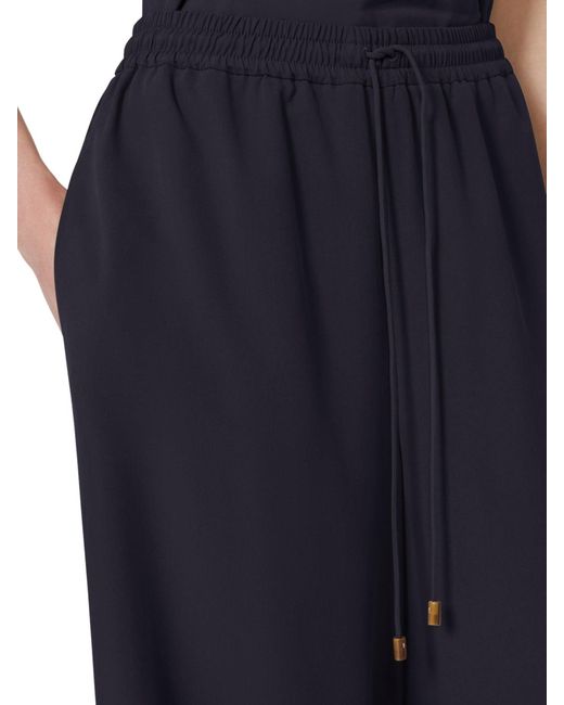 Max Mara Blue Wide Trousers