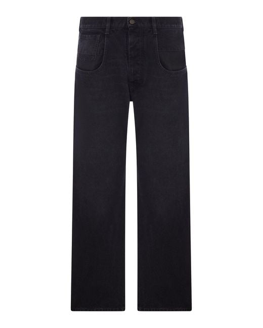 Maison Margiela Blue Straight Leg Jeans for men