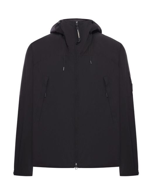 C P Company Blue Pro-tek Padded Hooded Jacket for men