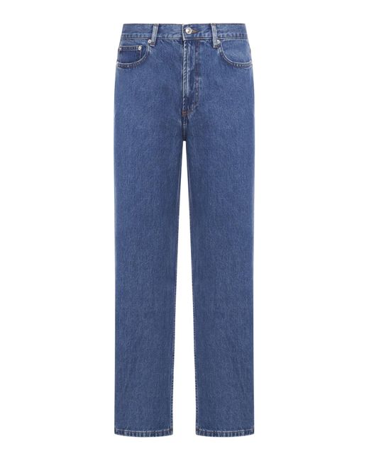 A.P.C. Blue Martin Straight Jeans for men