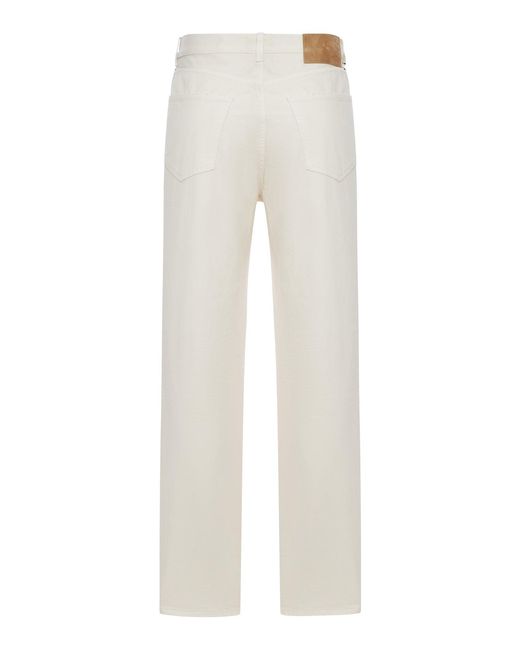 Haikure White Logan Five-pocket Jeans for men