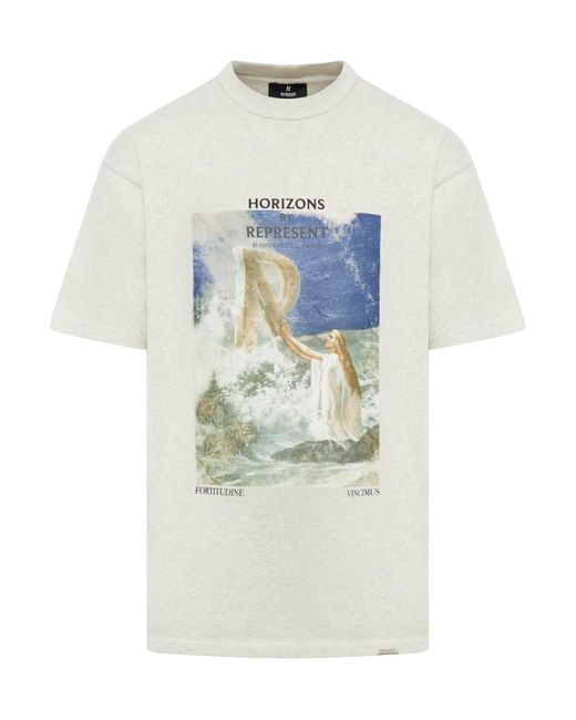 T-shirt stampata di Represent in White da Uomo