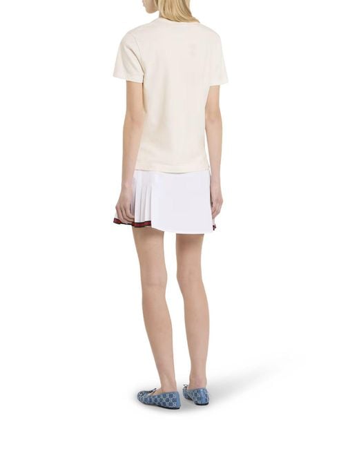 Gucci White Medium Cotton Jersey T-Shirt