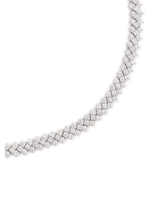Self-Portrait White Crystal Necklace