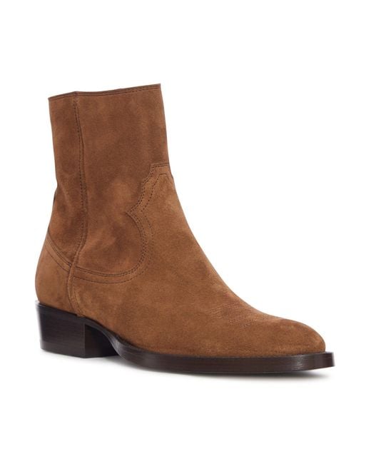 Buttero Brown Santomato Suede Boots for men