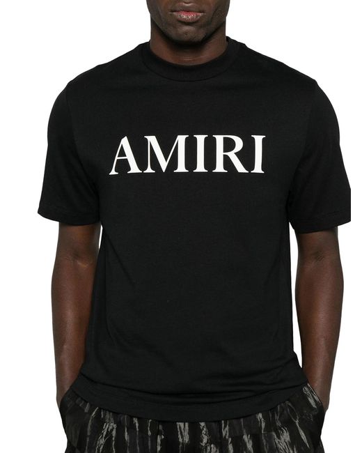 Amiri Black Core Logo Tee for men