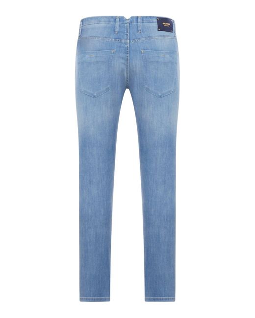 Incotex Blue Slim Jeans In Stretch Cotton for men